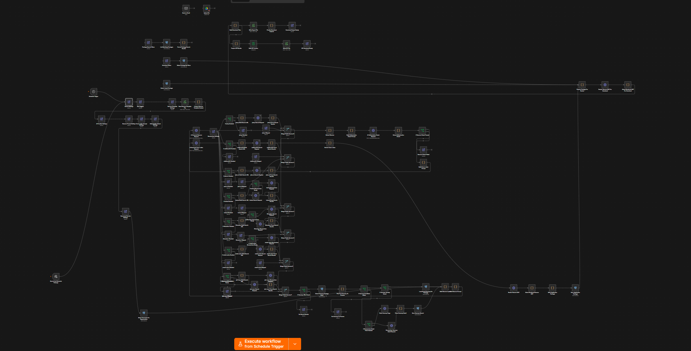 Project screenshot Automated Data Parsing with AI-Generated Resumes in n8n